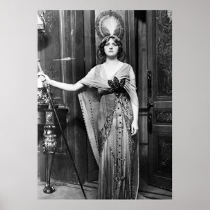 Miss Gladys Cooper [1888-1971] in Fancy Dress Poster