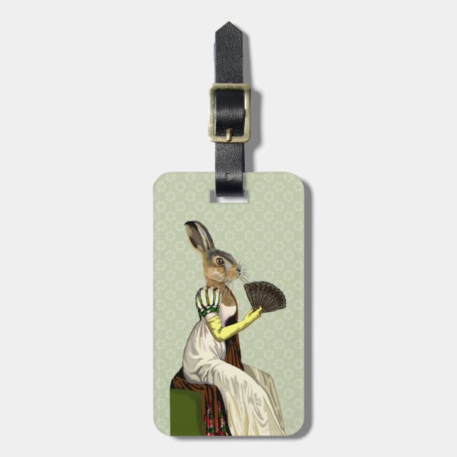 Miss Hare 2 Luggage Tag (Front Vertical)