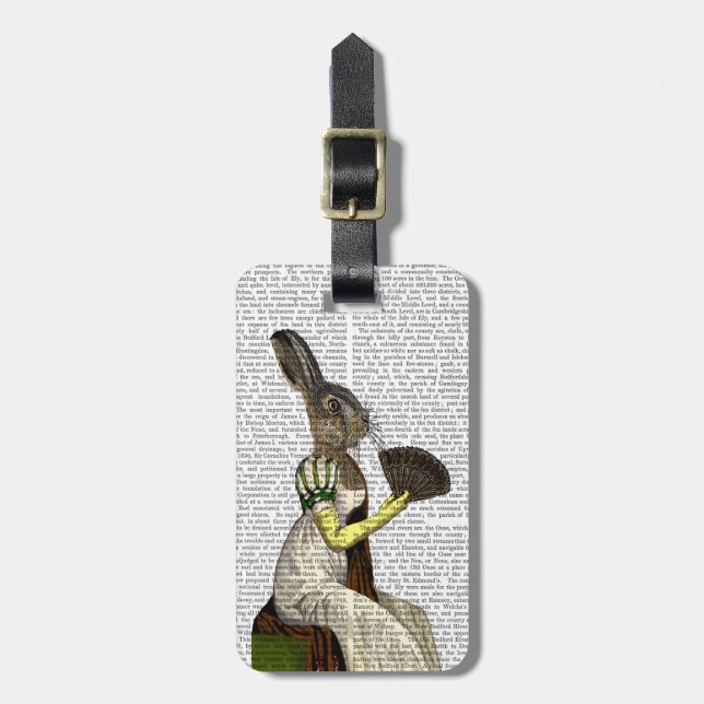 Miss Hare Luggage Tag (Front Vertical)