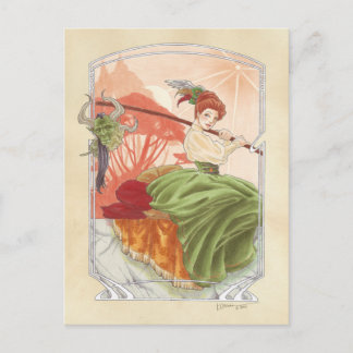 Miss Haversham's Afternoon Tea postcard