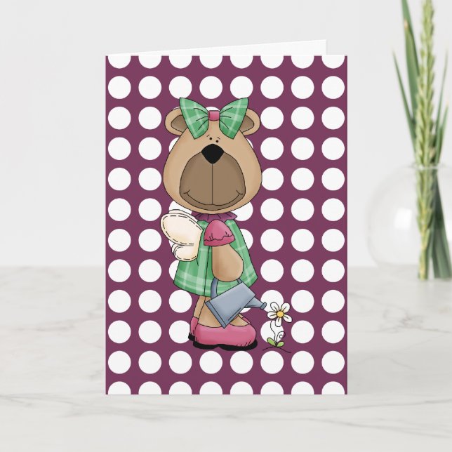 Miss Honey Bear Friendship Greeting Card (Front)
