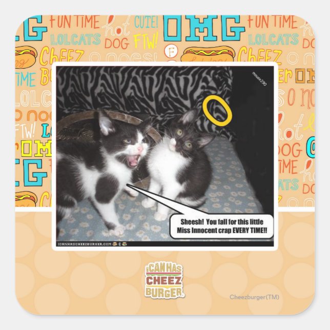 Miss Innocent Square Sticker (Front)