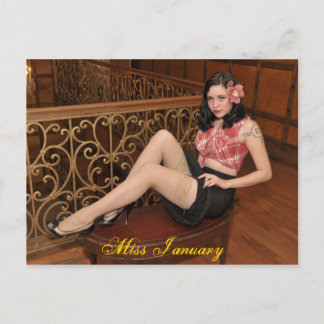 Miss January-Postcard Postcard