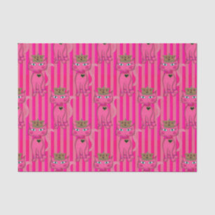 Miss Kitty, Pink Glitter 2AO-TISSUE WRAPPING PAPER