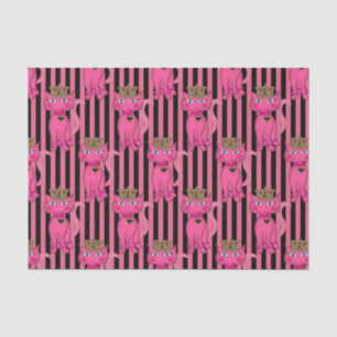 Miss Kitty, Pink Glitter 4AO-TISSUE WRAPPING PAPER