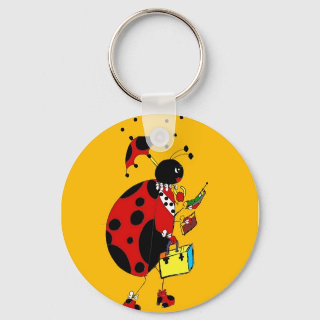 Miss Ladybug Keychain (Front)