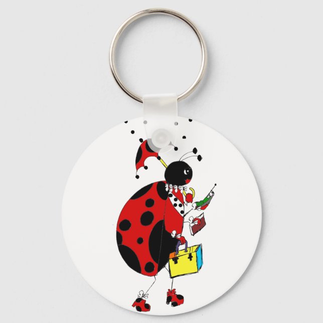 Miss Ladybug Keychain (Front)