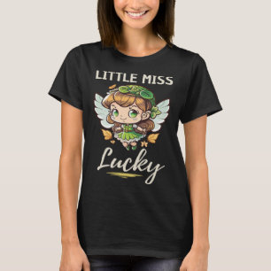 Miss Lucky Girls Fairy St Patricks Day Paddys Day T-Shirt