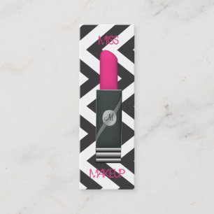 Miss Makeup Pink 2 Mini Business Card