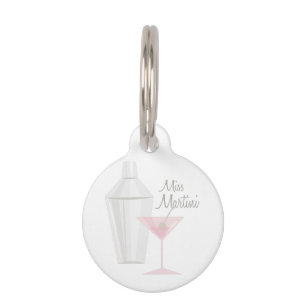 Miss Martini Pet Tag