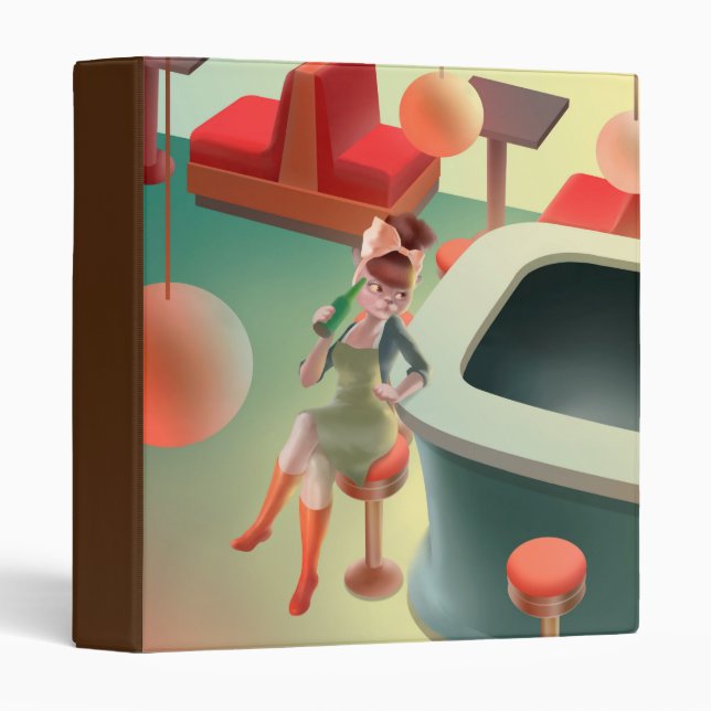 Miss Meow – Late Night Bar Series Binder (Front/Spine)