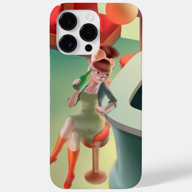 Miss Meow – Late Night Bar Series Case-Mate iPhone Case (Back)