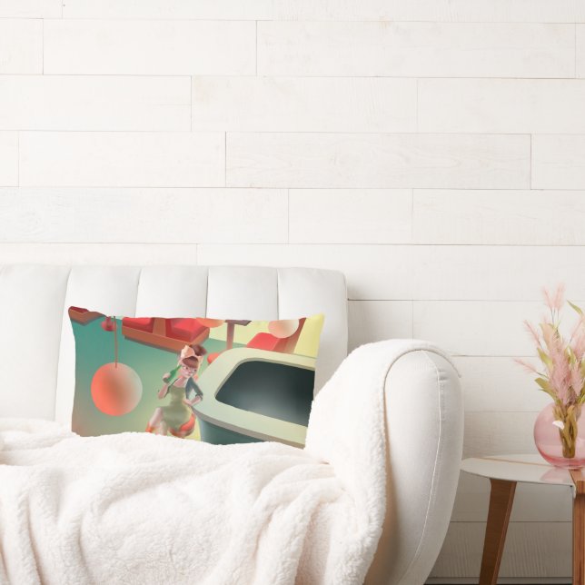 Miss Meow – Late Night Bar Series Lumbar Pillow (Couch)