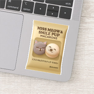 Miss Meow & Smile Dog Macarons: Toy Art Snack