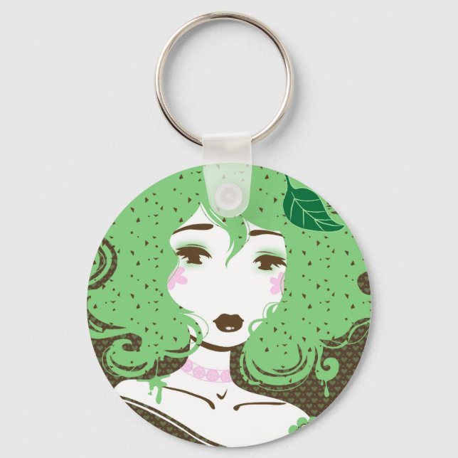 Miss Mint Choco-chip Keychain (Front)