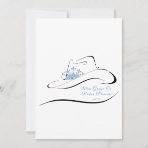 Miss Mme Rodeo Pageant de la Couronne Cartes de no