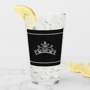 Miss Mrs. Teen Pageant Silver Tiara Crown Glass
