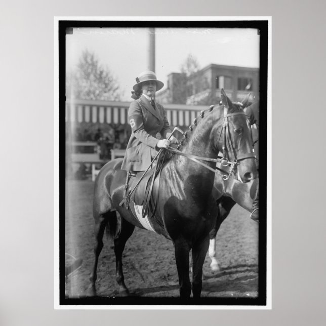 Miss Munn and Her Horse Circa 1910-17 Poster (Front)