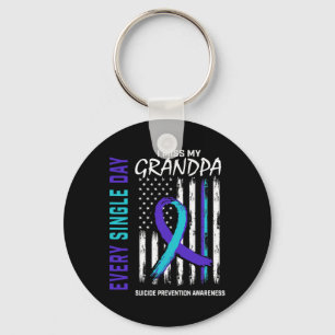 Miss My Grandpa Suicide Awareness Prevention Ameri Keychain