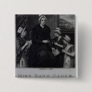 Miss Nano Nagle, 1809 2 Inch Square Button