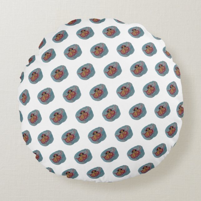 Miss  Octopodia meditation  cushion (Front)