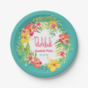 Miss ONEderful Birthday Plates