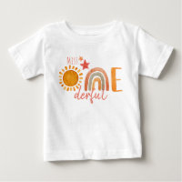 Miss Onederful First Birthday Rainbow and Sun