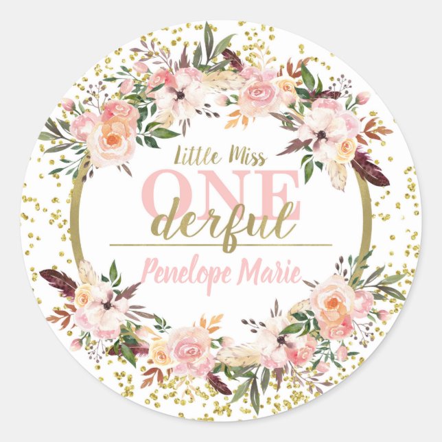 Miss ONEderful Sticker (Front)