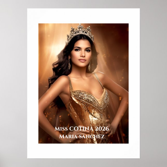 Miss Pageant Personal Portrait Poster (Front)