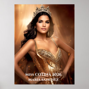 Miss Pageant Personal Portrait Poster