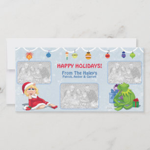 Miss Piggy & Kermit Holiday Photo Card