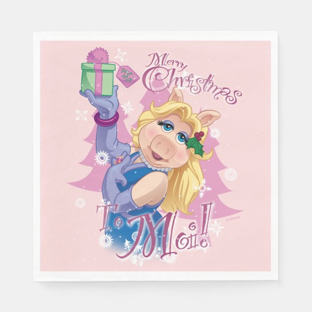 Miss Piggy | Merry Christmas to Moi! Napkin (Front)