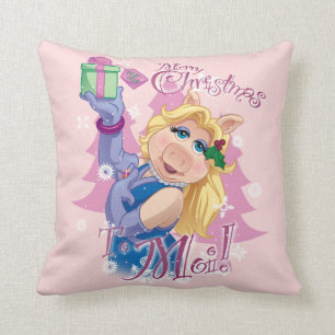 Miss Piggy   Merry Christmas to Moi! Throw Pillow