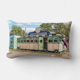 Miss Port Henry Diner, Port Henry, New York Lumbar Pillow