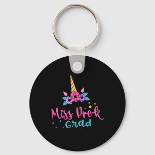 Miss Pre-k Grad Preschool Graduation Girls Kids Keychain