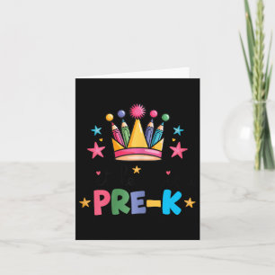 Miss Pre-k Pencils Crown Cute Back To School First Card