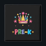 Miss Pre-k Pencils Crown Cute Back To School First Magnet<br><div class="desc">Miss Pre-k Pencils Crown Cute Back To School First Day Girls</div>