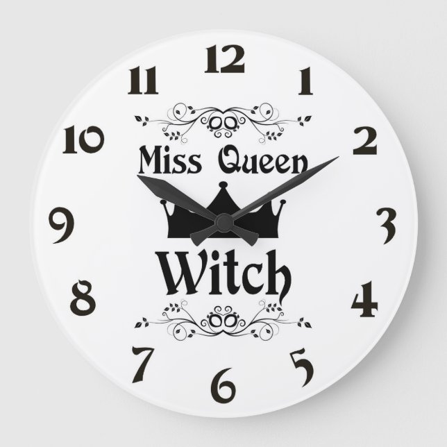 Miss Queen Witch Clock (Front)