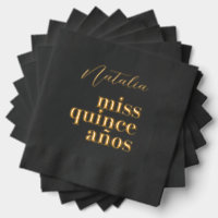 Miss Quince Años Black and Gold