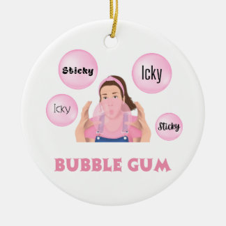 Miss Rachel Ornament - Icky Stick, Bubblegum