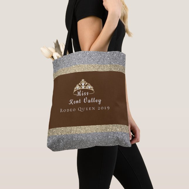 Miss Rodeo Crown Miss Rodeo Custom Title Tote Bag (Close Up)