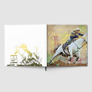 Miss Rodeo Queen Scrapbook Photo Pageant Foil Gues Guest Book
