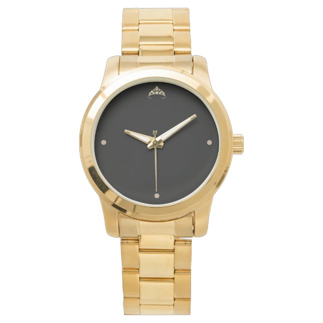 Miss Rodeo Women's Gold Crown Bracelet Watch (Front)