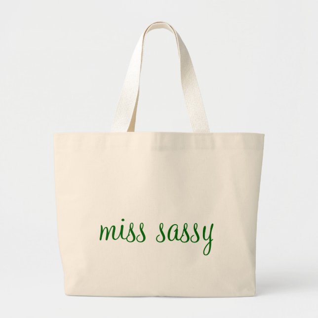 miss sassy large tote bag (Front)