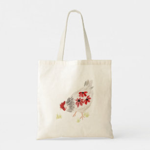 Miss Scarlet Cute Chicken Tote Bag