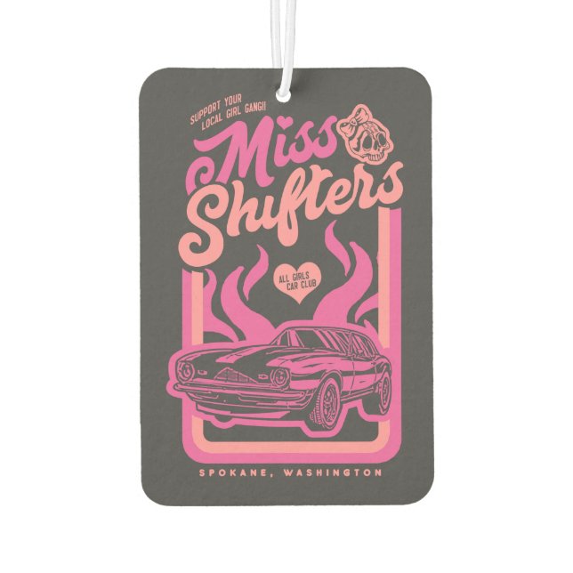 Miss Shifters Air Freshener (Back)