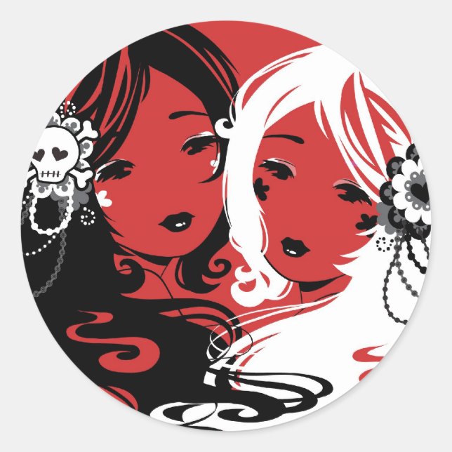 Miss Sugar and Miss Cyanide Stickers (Front)