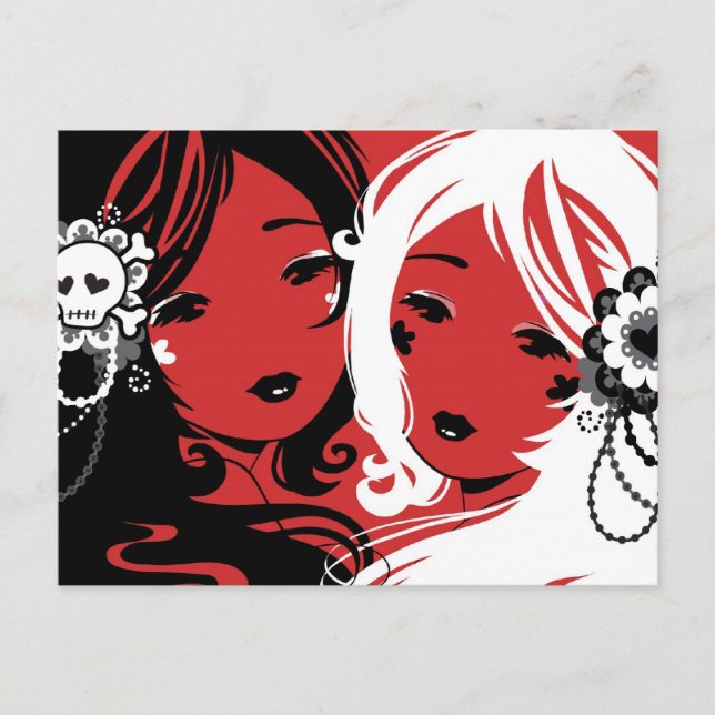 Miss Sugar & Miss Cyanide Carte postale (Devant)