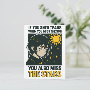 Miss the stars postcard