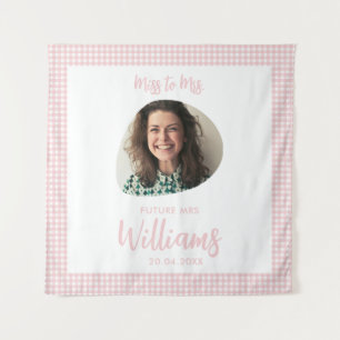 Miss to Mrs Banner Boho Bridal Shower Tapestry